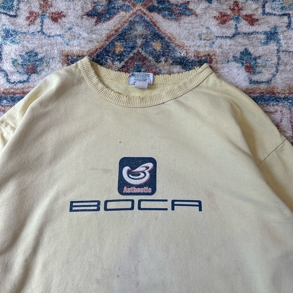 Vintage Boca Spellout DISTRESSED Crewneck Size XL - Picture 4 of 10
